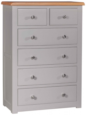 Product photograph of Homestyle Gb Diamond Painted 4 2 Drawer Chest from Choice Furniture Superstore