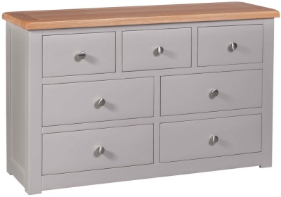 Product photograph of Homestyle Gb Diamond Painted 4 3 Drawer Chest from Choice Furniture Superstore