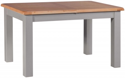 Product photograph of Homestyle Gb Diamond Painted Large Extending Dining Table from Choice Furniture Superstore