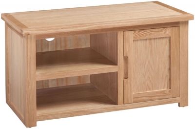 Product photograph of Homestyle Gb Moderna Oak Small Tv Cabinet from Choice Furniture Superstore