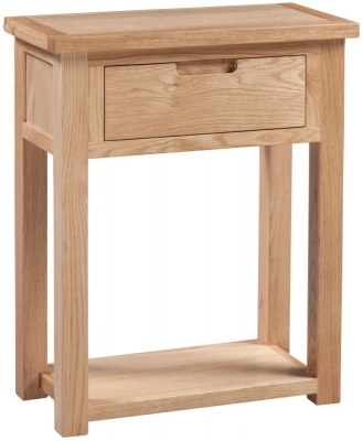 Product photograph of Homestyle Gb Moderna Oak Small Hall Table from Choice Furniture Superstore