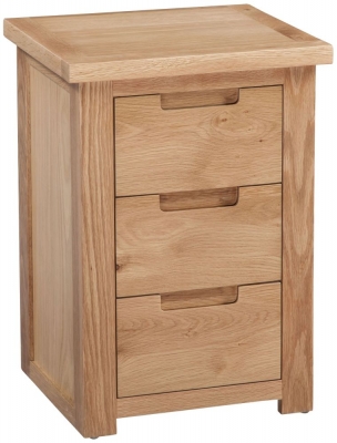 Product photograph of Homestyle Gb Moderna Oak Bedside Cabinet from Choice Furniture Superstore