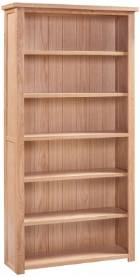 Product photograph of Homestyle Gb Moderna Oak Large Bookcase from Choice Furniture Superstore