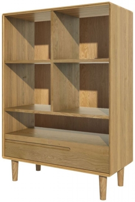 Product photograph of Homestyle Gb Scandic Oak Small Bookcase from Choice Furniture Superstore