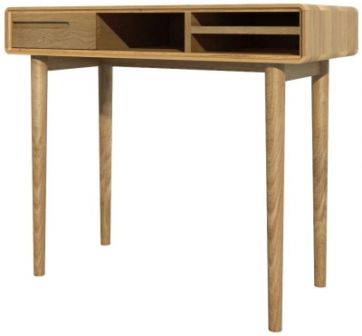 Product photograph of Homestyle Gb Scandic Oak Small Computer Desk from Choice Furniture Superstore