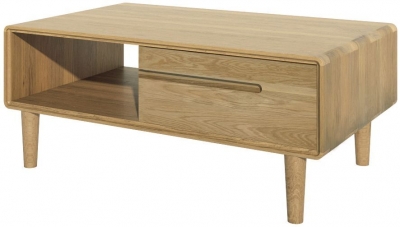 Product photograph of Homestyle Gb Scandic Oak Storage Coffee Table from Choice Furniture Superstore