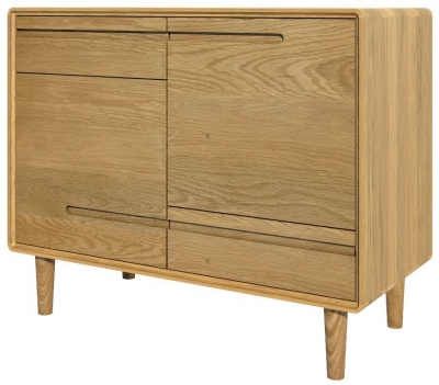 Product photograph of Homestyle Gb Scandic Oak Small Sideboard from Choice Furniture Superstore