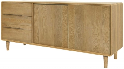 Product photograph of Homestyle Gb Scandic Oak Extra Large Sideboard from Choice Furniture Superstore