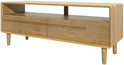 Product photograph of Homestyle Gb Scandic Oak Medium Tv Unit from Choice Furniture Superstore