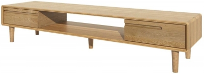 Product photograph of Homestyle Gb Scandi Oak Large Tv Unit from Choice Furniture Superstore