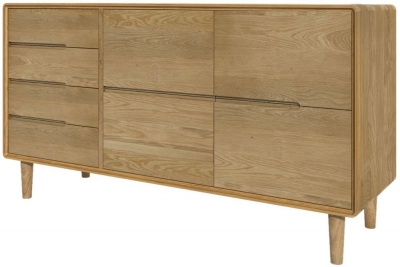 Product photograph of Homestyle Gb Scandic Oak Large Sideboard from Choice Furniture Superstore