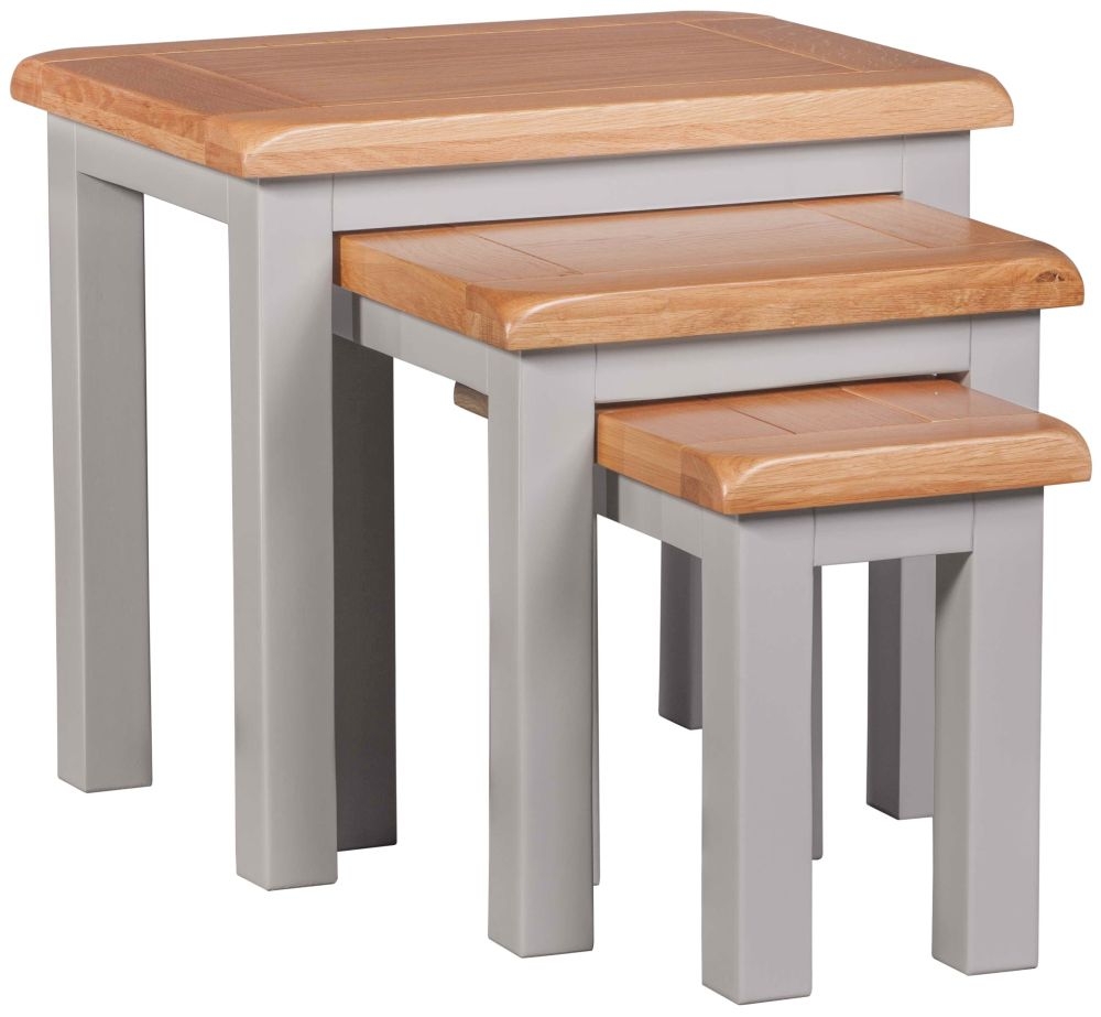 Homestyle GB Diamond Painted Nest of Tables