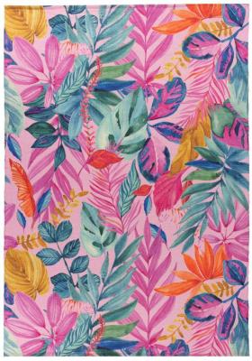 Furn Psychedelic Jungle Pink Outdoor Washable Rug