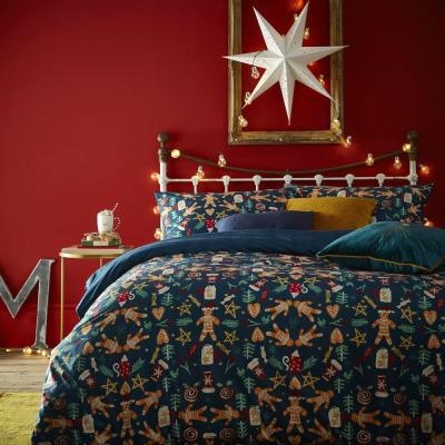 Furn Yuletide Treats Christmas Navy Duvet Cover Set