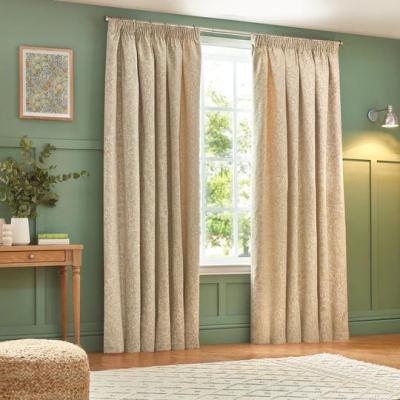 Wylder Grantley Natural Jacquard Pencil Pleat Curtains