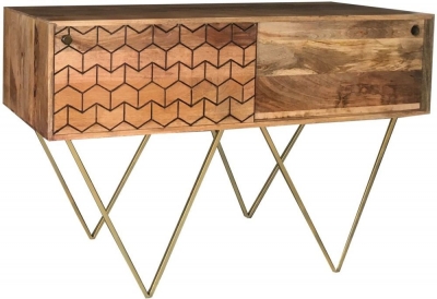 Product photograph of Dalhousie Mango Wood Console Table from Choice Furniture Superstore