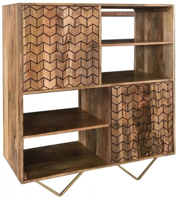 Product photograph of Jaipur Nive Mango Wood Cabinet from Choice Furniture Superstore