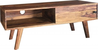 Oker Solid Sheesham Wood 118cm Tv Unit