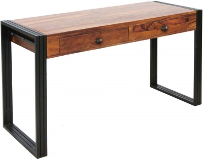 Product photograph of Goa Writing Table - Sheesham Wood And Metal from Choice Furniture Superstore