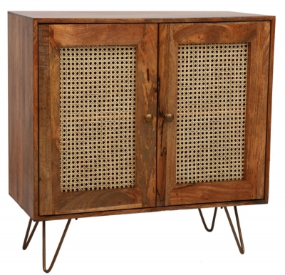 Product photograph of Jaipur Nyack Mango Wood Sideboard 90cm With 2 Door from Choice Furniture Superstore