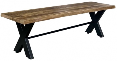 Product photograph of Jaipur Kerela Mango Wood Dining Bench - 160cm X 45cm from Choice Furniture Superstore