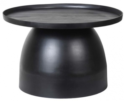 Product photograph of Hampi Black Metal Round Coffee Table from Choice Furniture Superstore