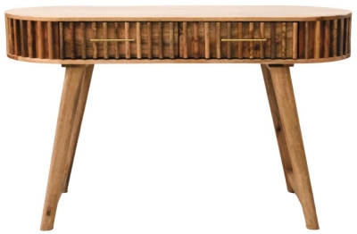Product photograph of Mohali Mango Wood 2 Drawer Console Table from Choice Furniture Superstore
