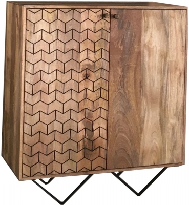 Product photograph of Dalhousie Mango Wood Bar Cabinet from Choice Furniture Superstore