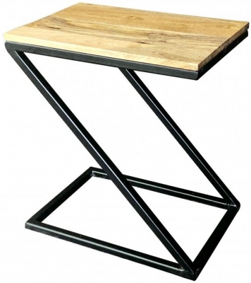 Product photograph of Hampi Mango Wood S Shape Accent Table from Choice Furniture Superstore