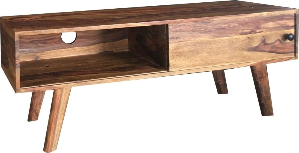 Gangtok Solid Sheesham Wood 118cm TV Unit