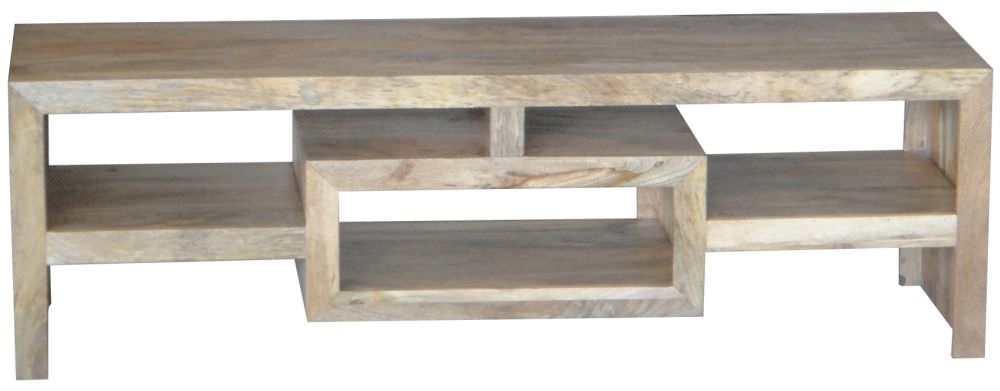 Alwar Light Wood Multi Shelf 145cm TV Unit