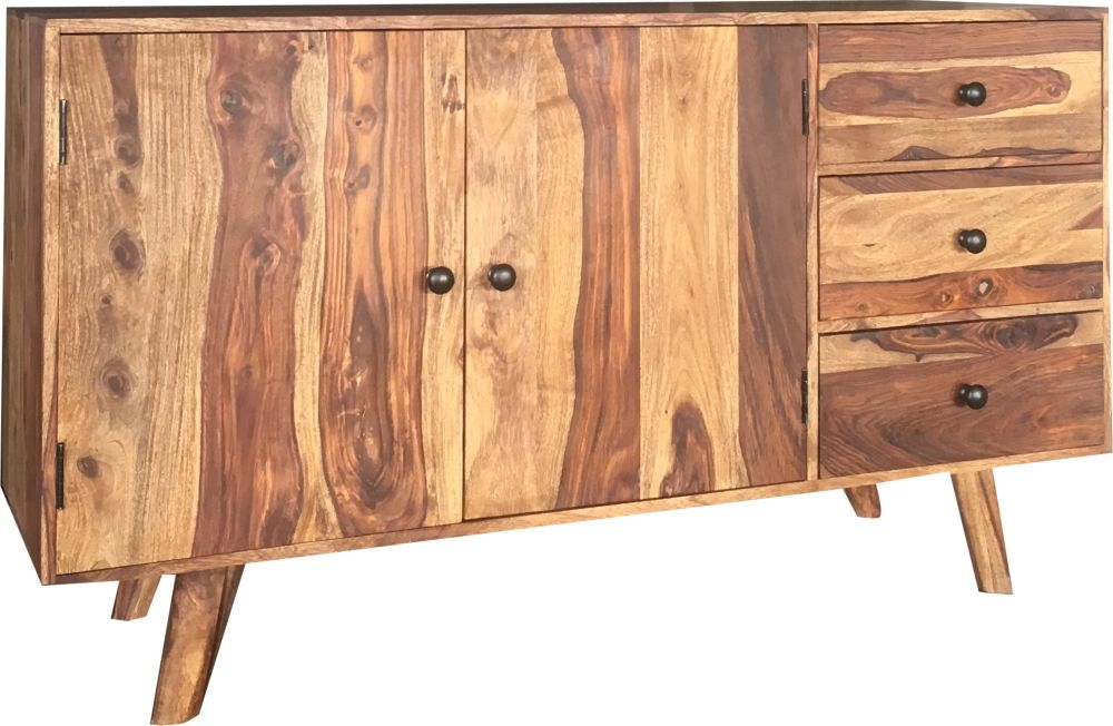 Gangtok Solid Sheesham Wood 135cm Medium Sideboard