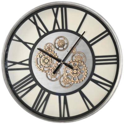 Apollo Black Metal Round Wall Clock 60cm X 60cm