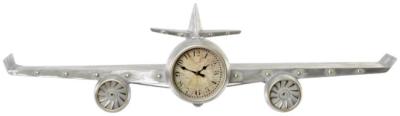 Ballia Silver Metal Wall Clock 102cm X 26cm