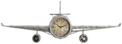 Ballia Silver Metal Wall Clock 141cm X 47cm