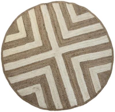 Ara Light Brown Jute Round Rug 150cm X 150cm