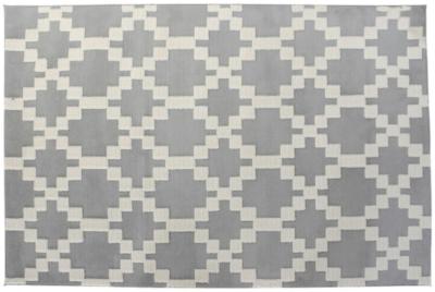 Cooch Light Gray And Cream Polyester Rug 160cm X 230cm