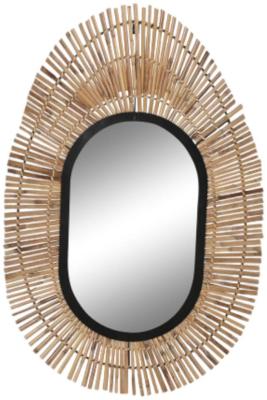 Udaipur Natural Rattan Wall Mirror 63cm X 95cm