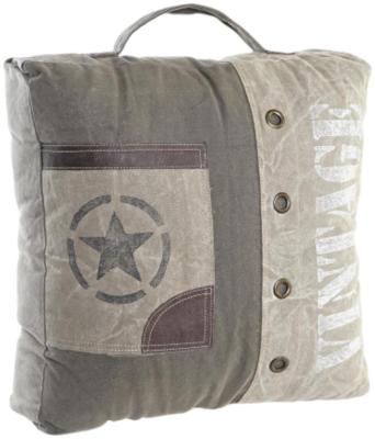 Product photograph of Una Brown Cotton Star Cushion from Choice Furniture Superstore