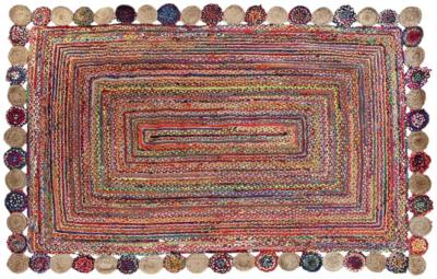 Kochi Multi Coloured Fabric Rug 200cm X 290cm