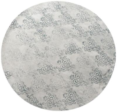 Kangra Blue And White Fabric Rug 200cm X 200cm