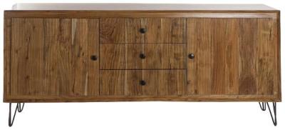 Dali Brown Acacia Wood 178cm Large Sideboard 2 Doors