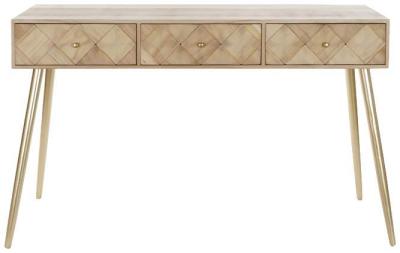 Luca Natural 3 Drawer Console Table