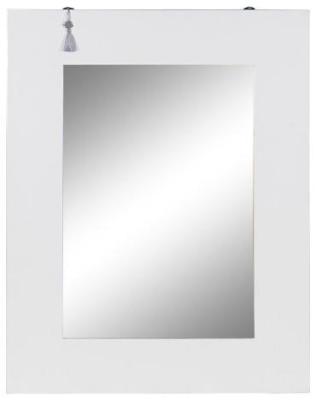 Lincoln White And Silver Wood Wall Mirror 70cm X 90cm