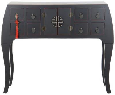 Isla Black And Red 2 Door Console Table