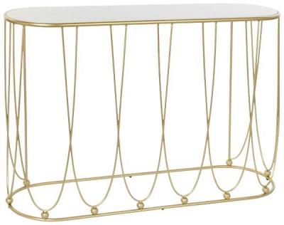 Newton Gold Metal Console Table