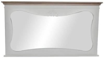 Marseille White And Natural Wall Mirror 105cm X 45cm