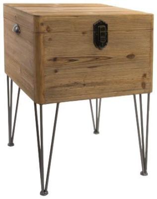 Renton Natural Wood Side Table