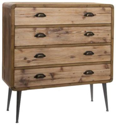 Renton Natural Wood 4 Drawer Chest