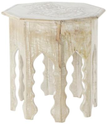 Satna Brown Mango Square Side Table